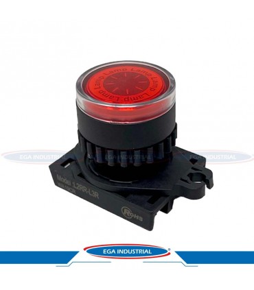 Cabeza lámpara de señalización roja L2RR-L3R