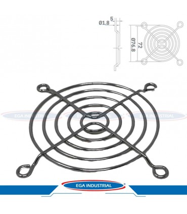 Rejilla para ventilador REJG80 Ningbo Jiulong