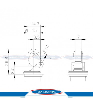 Cabeza de accionamiento palanca rodillo 3SE5000-0AE10 SIEMENS