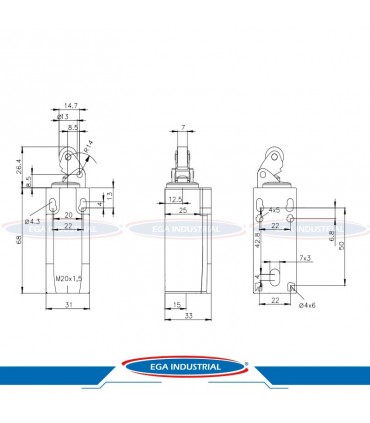 Interruptor límite 3SE5232-0HE10 SIEMENS