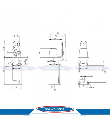 Interruptor límite 3SE5232-0HK21 SIEMENS
