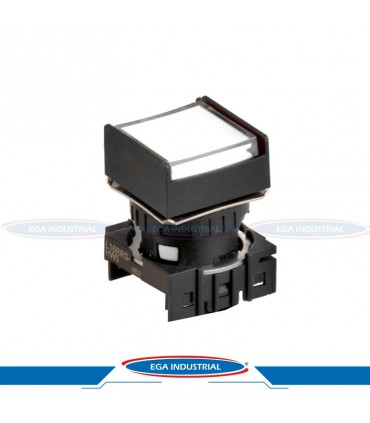 Lámpara piloto cuadrada blanca L16RRS-HW