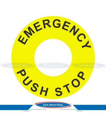 Placa de identificación de paros de emergencia SA-NS AUTONICS