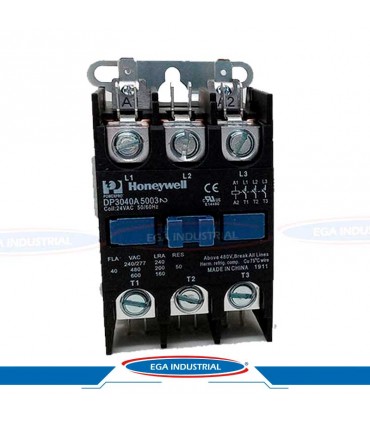 Contactor 3P, 40A, 24VCA DP3040A5003 HONEYWELL
