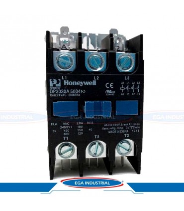 Contactor 3P, 30A, 24VCA DP3030A5004 HONEYWELL