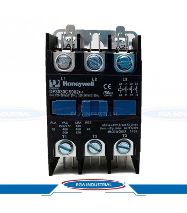 Contactor 3P, 30A 208-240VAC DP3030C5002 HONEYWELL