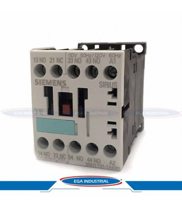 Contactor auxiliar 6A, 110VCA 3RH1131-1AK60 SIEMENS
