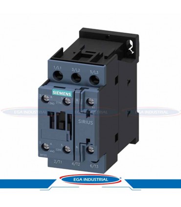 Contactor 3P, 25A, 24VAC, 3RT2026-1AC20 SIEMENS