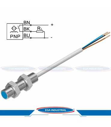 Sensor inductivo SIEN-M8B-PS-K-L | 150386 FESTO