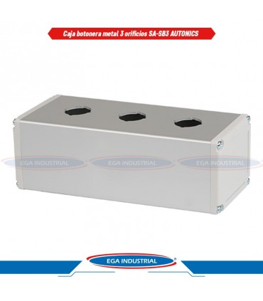 Caja botonera metal 3 orificios SA-SB3 AUTONICS
