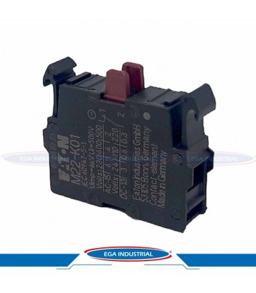 Bloque de contactos cerrados M22-K01 EATON