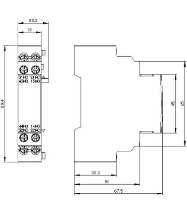 Contacto auxiliar lateral 3RV2901-1J SIEMENS