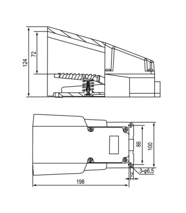 Interruptor de pedal CFS-502 CNTD
