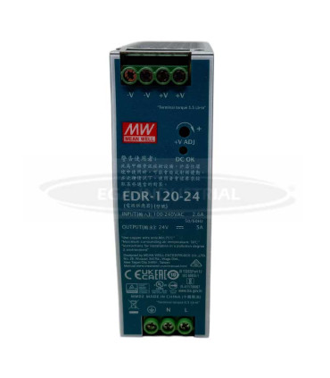Fuente de alimentación EDR-120-24 MEAN WELL