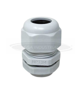 Conector glándula de plástico para cable NPT3/4