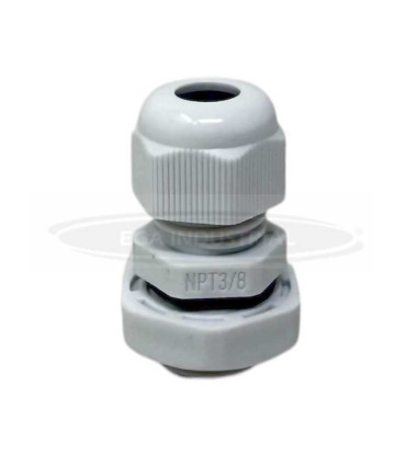 Conector glándula de plástico para cable NPT3/8