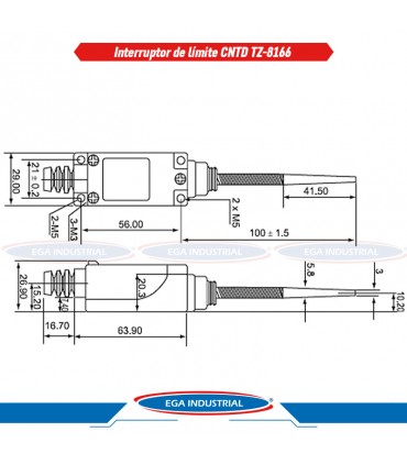 Interruptor limite TZ-8166 CNTD
