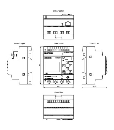Módulo lógico LOGO! 6ED1052-1MD08-0BA2 SIEMENS