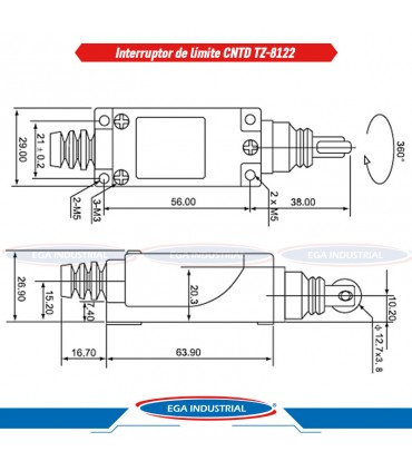Interruptor limite TZ-8122 CNTD