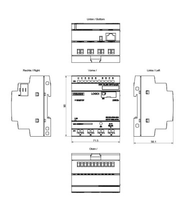 Detalles Técnicos del Modelo SIEMENS LOGO! 6ED1052-2FB08-0BA2 | Ethernet Integrado y Memoria Ampliable