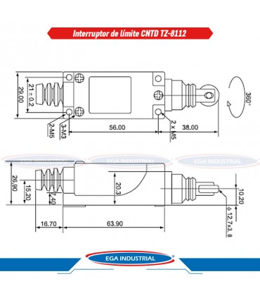 Interruptor limite TZ-8112 CNTD