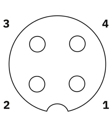 Cable para sensor SAC-4P- 5,0-PUR/M12FS 1668124 PHOENIX CONTACT