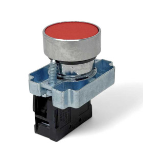 XB2-BA42 – Interruptor pulsador rojo momentáneo 22 mm