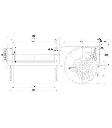 Ventilador centrífugo D2D160-BE02-11 EBM-PAPST