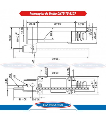 Interruptor limite TZ-8107 CNTD
