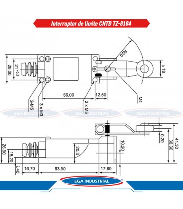 Interruptor limite TZ-8104 CNTD