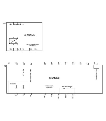 Diagrama de conexion del modelo 6SL3210-5BE13-7UV0