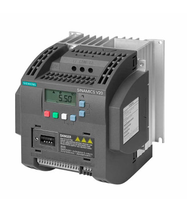 Variador Siemens SINAMICS V20 6SL3210-5BE25-5UV0, 7.5 HP, 380–480 V trifásico