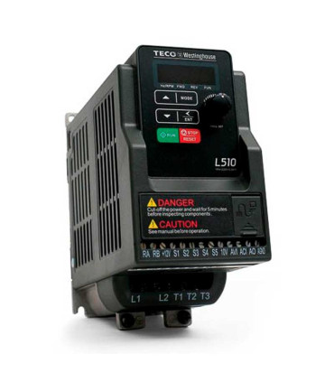 TECO L510-2P5-H1-U Variador 0.50 HP (0.4 kW) Entrada 220V Monofásico