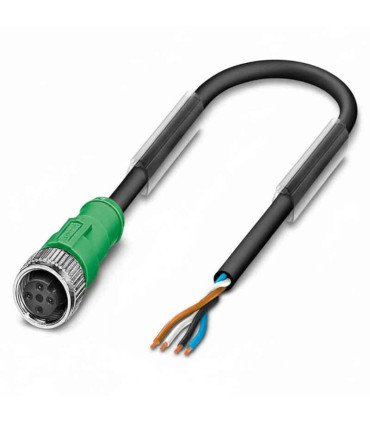 Cable para sensor SAC-4P- 5,0-PUR/M12FS 1668124 PHOENIX CONTACT