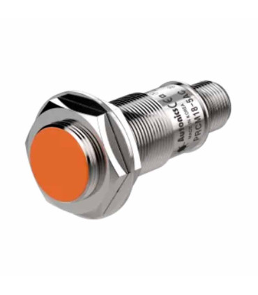 Sensor Inductivo Autonics PRCM18-5DP M18 5mm PNP NO Conector M12