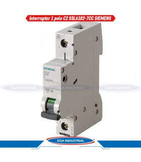 Interruptor termomagnético 5SL6102-7CC SIEMENS