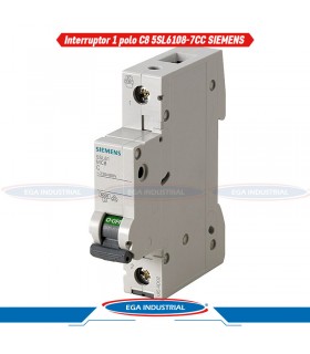 Interruptor termomagnético 5SL6108-7CC SIEMENS