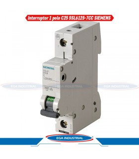 Interruptor termomagnético 5SL6125-7CC SIEMENS