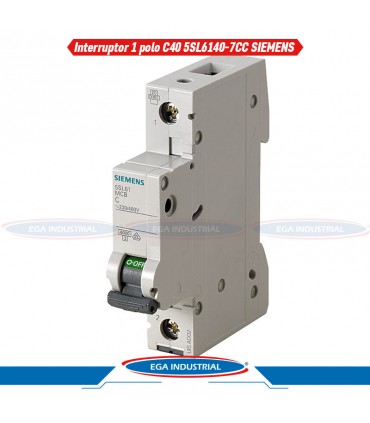 Interruptor termomagnético 5SL6140-7CC SIEMENS