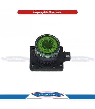 Lampara piloto 22mm, rasante verde L2RR-L3G AUTONICS