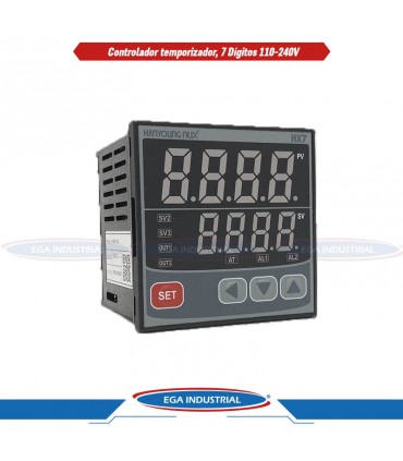 Controlador temporizador, 7 dígitos 110-240V HANYOUNG