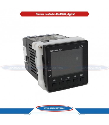Timmer contador 48x48MM, digital LCD, 1 SAL HANYOUNG