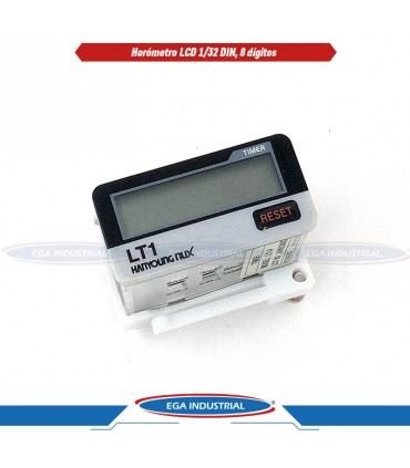 Horometro LCD 1/32 DIN, 8 dígitos HANYOUNG