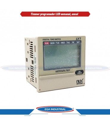 Programador LCD semanal y anual LY7 HANYOUNG