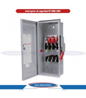 Interruptor de seguridad 3P 100A 240V GF323NR SIEMENS