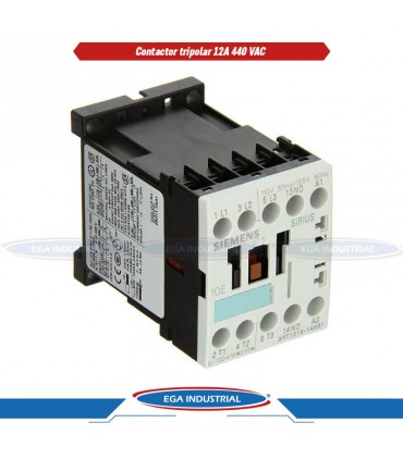 Contactor 3P, 12A, 440VAC 3RT10171AS61 SIEMENS