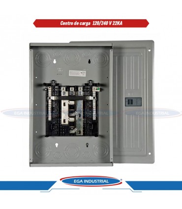 Centro de carga de bajo voltaje 1 FASE 3 HILOS 120/240V 22KA SIEMENS
