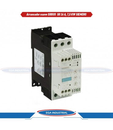 Arrancador suave, SIRIUS TAM. S0 16 A, 7,5 KW / 400 V, AC 200 SIEMENS