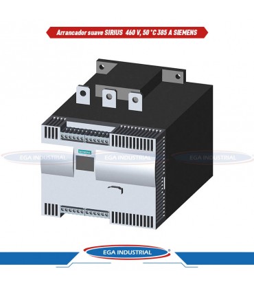 Arrancador suave SIRIUS 460 V, 50°C 385 A, 300 HP A 3: 667A, 600 HP 200-460V SIEMENS