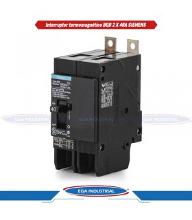 Interruptor termomagnético BQD 2 X 40A SIEMENS